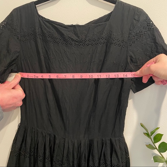 L’AIGLON Vintage 1950s Fit and Flare Embroidered Dress - Picture 14 of 16